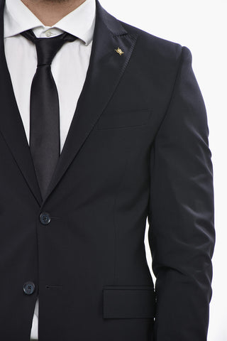 CC COLLECTION Stretch Wool Suit REFINED with Peak Lapel