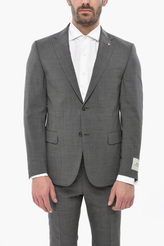 CC COLLECTION Anzug aus Wollmischung RIGHT mit District-Check-Motiv