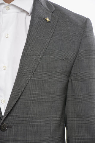CC COLLECTION Anzug aus Wollmischung RIGHT mit District-Check-Motiv
