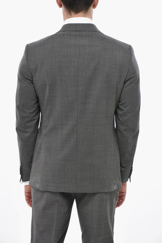 CC COLLECTION Anzug aus Wollmischung RIGHT mit District-Check-Motiv