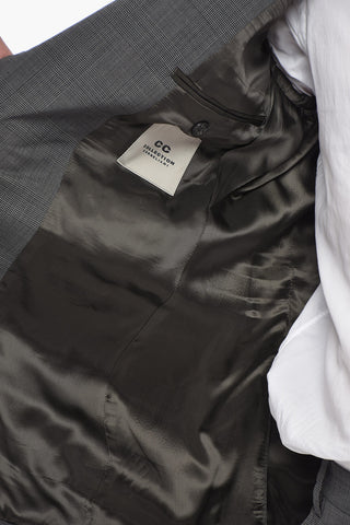 CC COLLECTION Anzug aus Wollmischung RIGHT mit District-Check-Motiv