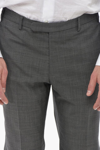 CC COLLECTION Anzug aus Wollmischung RIGHT mit District-Check-Motiv