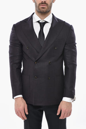 Double-Breasted Blazer ACADEMY LIGHT With District Check Pattern