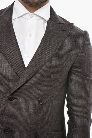 Doppelreiher Blazer GATE aus Seidenmischung mit Spitzrevers