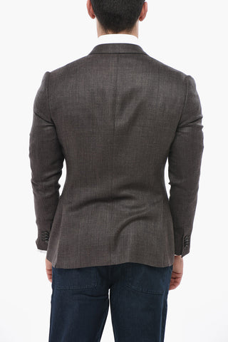 Doppelreiher Blazer GATE aus Seidenmischung mit Spitzrevers