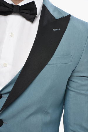 CODE Silk Blend Ceremony Suit with Contrast Lapel