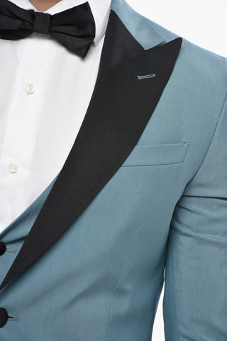 CODE Silk Blend Ceremony Suit with Contrast Lapel