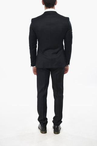 CC COLLECTION 3-Piece Wool-Blend Suit with Classic Lapel