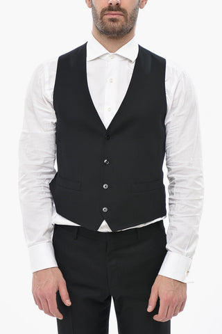 CC COLLECTION 3-Piece Wool-Blend Suit with Classic Lapel