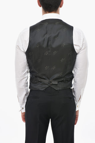 CC COLLECTION 3-Piece Wool-Blend Suit with Classic Lapel