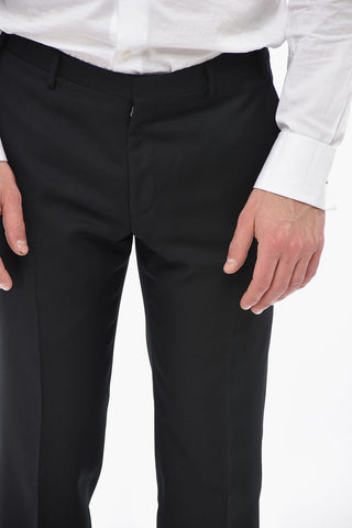 CC COLLECTION 3-Piece Wool-Blend Suit with Classic Lapel