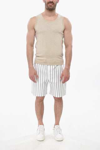 Sleeveless Cashmere Crewneck Sweater
