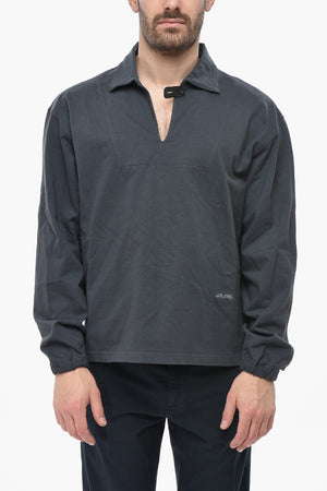 Long-Sleeve T-Shirt MIDLAYER with Polo Collar