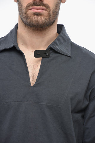 Long-Sleeve T-Shirt MIDLAYER with Polo Collar