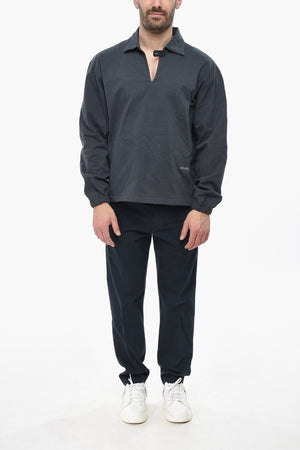 Long-Sleeve T-Shirt MIDLAYER with Polo Collar