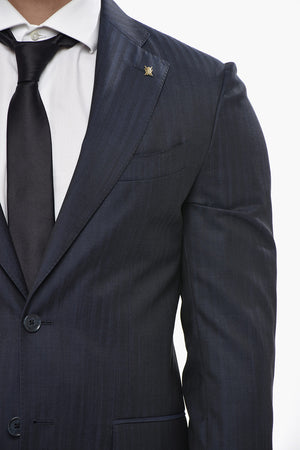 CC COLLECTION Herringbone Wool Suit RETAILORED
