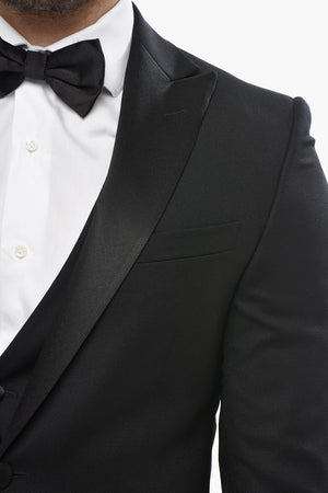 CODE 3-Piece Suit with Satin Peak Lapel