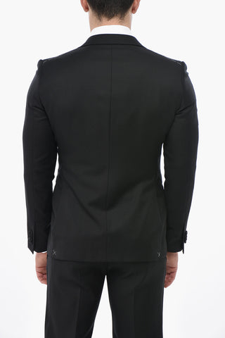 CODE 3-Piece Suit with Satin Peak Lapel
