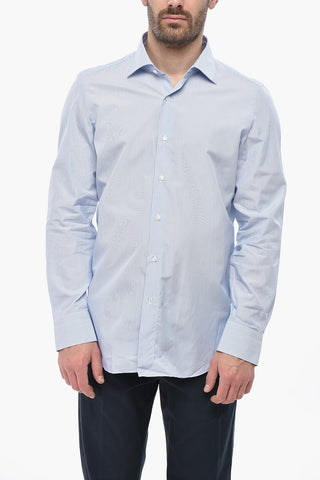 Shirt LUIGI Cotton Poplin Striped With French Collar