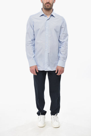 Shirt LUIGI Cotton Poplin Striped With French Collar