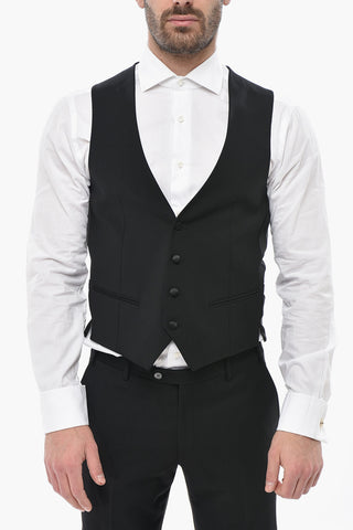 CODE Wool-Blend 3-Piece Suit with Satin Shawl Lapel