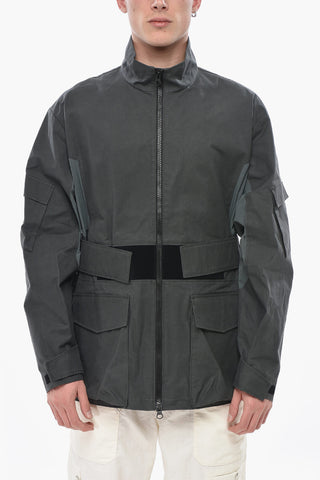 Giubbotto in Cotone Leggero con Maxi Tasche