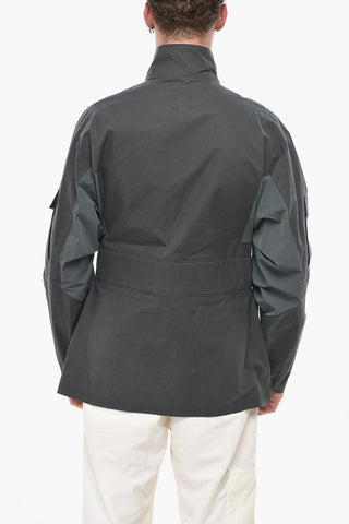 Giubbotto in Cotone Leggero con Maxi Tasche