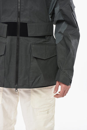 Giubbotto in Cotone Leggero con Maxi Tasche