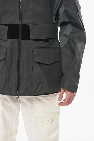 Giubbotto in Cotone Leggero con Maxi Tasche