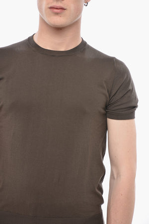 T-shirt Girocollo a Tinta Unita