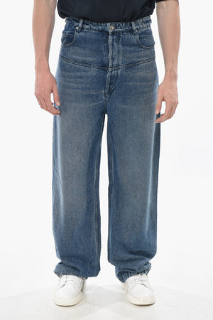 Wide-Leg High-Waist Jeans 24cm