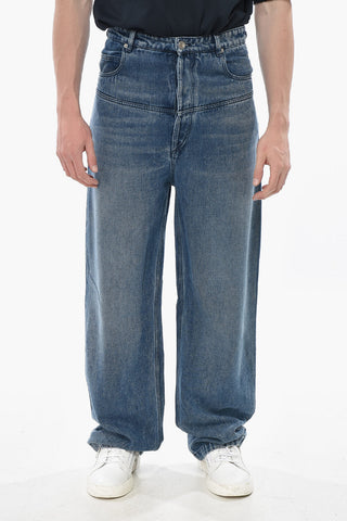 Wide-Leg High-Waist Jeans 24cm