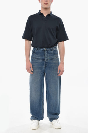 Wide-Leg High-Waist Jeans 24cm