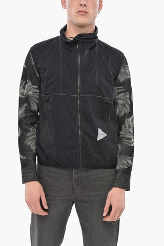 Sleeveless Technical-Fabric Windbreaker with Reflective Seams