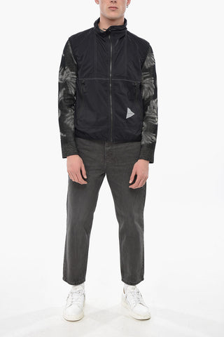 Sleeveless Technical-Fabric Windbreaker with Reflective Seams