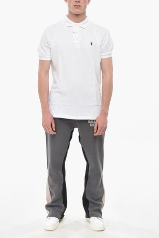 Polo aus Piqué-Baumwolle Uni mit gesticktem Logo