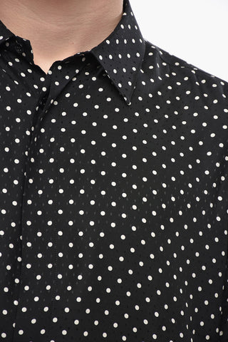 Silk Polka-Dot Shirt