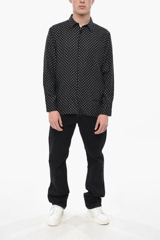 Silk Polka-Dot Shirt