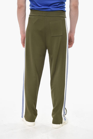 Knit Pants With Side Tape Bands