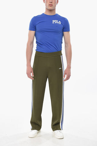 Knit Pants With Side Tape Bands