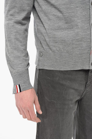 Cardigan in Lana Vergine con Scollo a V