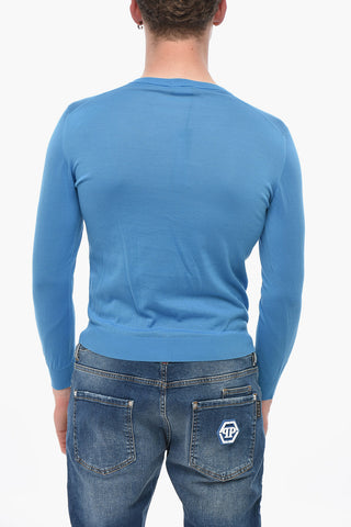 Lightweight Cotton V-Neck Sweater