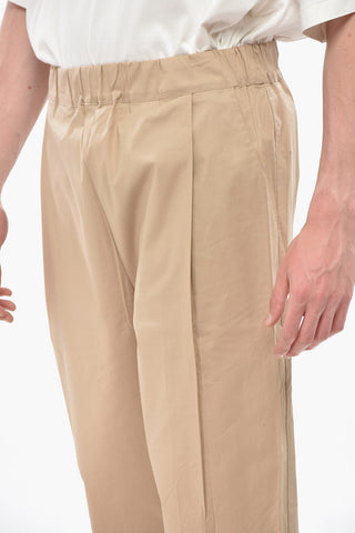 Casual-Hose Aus Baumwolle Mit Ton-In-Ton-Logo