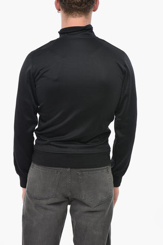 Cotton-Blend Sweatshirt RONNY with Contrast Bands and Zip Closure