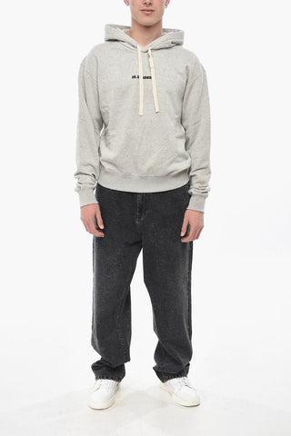 Felpa Hoodie in Cotone con Logo