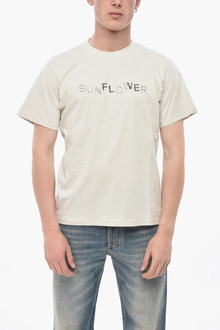 T-Shirt Girocollo in Cotone EASY con Logo Frontale