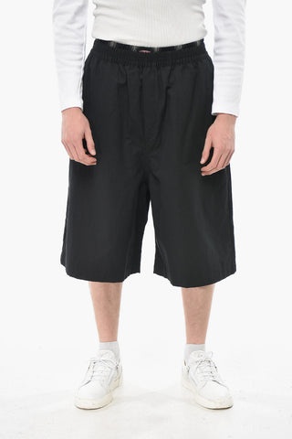Cotton and Linen Pants with Elastic Waist
