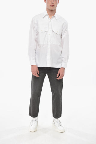 Camicia Sahariana NOTE in Cotone con Collo Italiano