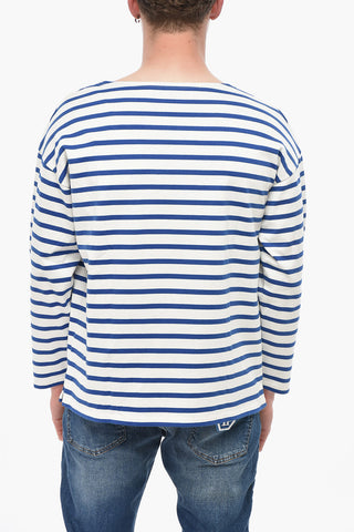 Two-Tone Striped Long-Sleeve T-Shirt
