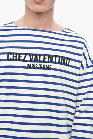 Two-Tone Striped Long-Sleeve T-Shirt